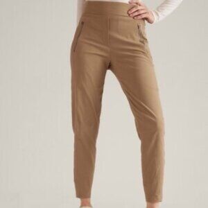 ATHLETA TREKKIE NORTH JOGGER JOGGERS HIKING TRAVEL PANTS NEW W TAGS TAN SIZE 0